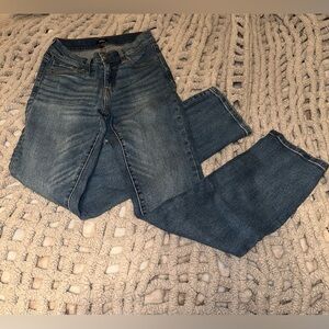 Express Women's Straight Leg Blue Jeans